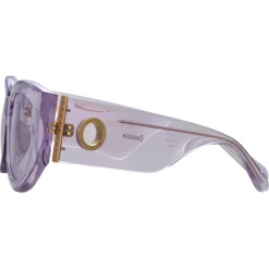 Linda Farrow - Debbie D-Frame Sunglasses in Lilac - LFL1059C10SUN - Linda Farrow Eyewear - Avvenice
