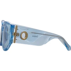 Linda Farrow - Debbie D-Frame Sunglasses in Blue - LFL1059C9SUN - Linda Farrow Eyewear - Avvenice