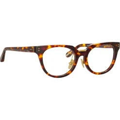 Linda Farrow - Delphine Cat Eye Optical Glasses in Tortoiseshell - LFL1323C2OPT - Linda Farrow Eyewear - Avvenice