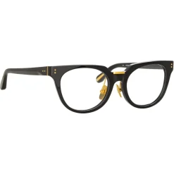 Linda Farrow - Delphine Cat Eye Optical Glasses in Black - LFL1323C1OPT - Linda Farrow Eyewear - Avvenice