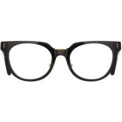 Linda Farrow - Delphine Cat Eye Optical Glasses in Black - LFL1323C1OPT - Linda Farrow Eyewear - Avvenice