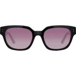 Linda Farrow - Deni D-Frame Sunglasses in Black Plum - LFL1243C3SUN - Linda Farrow Eyewear - Avvenice