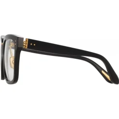 Linda Farrow - Desiree D-Frame Optical Glasses in Black - LFL1322C1OPT - Linda Farrow Eyewear - Avvenice