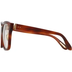 Linda Farrow - Desiree D-Frame Optical Glasses in Horn - LFL1322C3OPT - Linda Farrow Eyewear - Avvenice