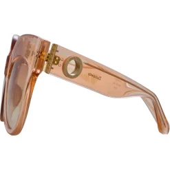 Linda Farrow - Dinah Cat Eye Sunglasses in Yellow Gold - LFL1422C3SUN - Linda Farrow Eyewear - Avvenice