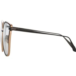 Linda Farrow - Dinah Cat Eye Optical Frame in Matt Nickel - LFL1422C4OPT - Linda Farrow Eyewear - Avvenice