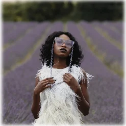 Linda Farrow - Dunaway Oversized Sunglasses in Lilac - LFL1049C13SUN - Linda Farrow Eyewear - Avvenice