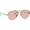 Linda Farrow - Edano Aviator Sunglasses in Light Gold - LFL1444C3SUN - Linda Farrow Eyewear - Avvenice