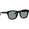 Linda Farrow - Edson D-Frame Sunglasses in Black - LFL1385C4SUN - Linda Farrow Eyewear - Avvenice