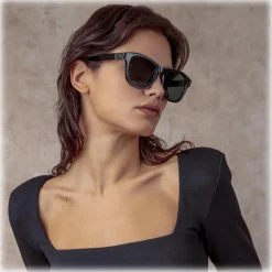 Linda Farrow - Edson D-Frame Sunglasses in Black - LFL1385C4SUN - Linda Farrow Eyewear - Avvenice