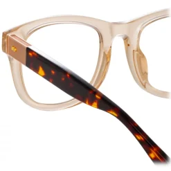 Linda Farrow - Edson D-Frame Optical Glasses in Black - LFL1385C1OPT - Linda Farrow Eyewear - Avvenice