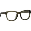 Linda Farrow - Edson Optical D-Frame in Translucent Green - LFL1385C9OPT - Linda Farrow Eyewear - Avvenice