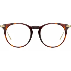 Linda Farrow - Ellis A Oval Optical Glasses in Tortoiseshell - LF54AC2OPT - Linda Farrow Eyewear - Avvenice