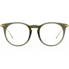 Linda Farrow - Ellis A Oval Optical Glasses in Green - LF54AC5OPT - Linda Farrow Eyewear - Avvenice