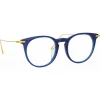 Linda Farrow - Ellis Oval Optical Glasses in Navy - LF54C3OPT - Linda Farrow Eyewear - Avvenice