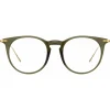 Linda Farrow - Ellis Oval Optical Glasses in Green - LF54C5OPT - Linda Farrow Eyewear - Avvenice