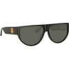 Linda Farrow - Elodie Flat Top Sunglasses in Black - LFL1302C1SUN - Linda Farrow Eyewear - Avvenice