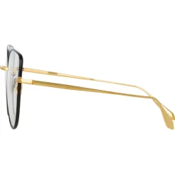 Linda Farrow - Eloise Cat Eye Optical Glasses in Yellow Gold - LFL1336C1OPT - Linda Farrow Eyewear - Avvenice