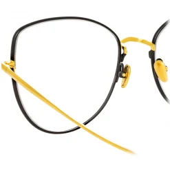 Linda Farrow - Eloise Cat Eye Optical Glasses in Yellow Gold - LFL1336C1OPT - Linda Farrow Eyewear - Avvenice