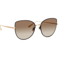Linda Farrow - Eloise Cat Eye Sunglasses in Rose Gold - LFL1336C4SUN - Linda Farrow Eyewear - Avvenice