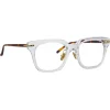 Linda Farrow - Empire D-Frame Optical Glasses in Clear - LF28AC3OPT - Linda Farrow Eyewear - Avvenice