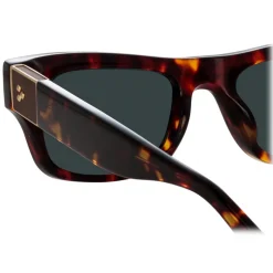 Linda Farrow - Falck Rectangular Sunglasses in Tortoiseshell - LFL1448C2SUN - Linda Farrow Eyewear - Avvenice