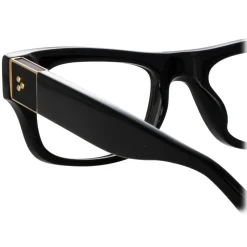 Linda Farrow - Falck Rectangular Optical Frame in Black - LFL1448C4OPT - Linda Farrow Eyewear - Avvenice