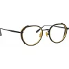 Linda Farrow - Falcon Angular Optical Glasses in Nickel - LFL1387C3OPT - Linda Farrow Eyewear - Avvenice