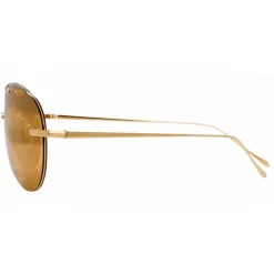 Linda Farrow - Fine Jewellery 5 C4 Aviator Sunglasses - Linda Farrow Fine Jewellery - Linda Farrow Eyewear - Avvenice