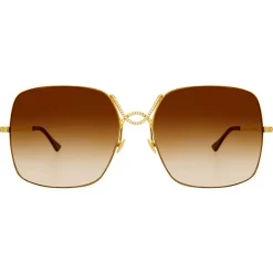 Linda Farrow - Fine Jewellery 2 C2 Oversized Sunglasses - Linda Farrow Fine Jewellery - Linda Farrow Eyewear - Avvenice