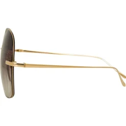 Linda Farrow - Fine Jewellery 7 C1 Oversized Sunglasses - Linda Farrow Fine Jewellery - Linda Farrow Eyewear - Avvenice