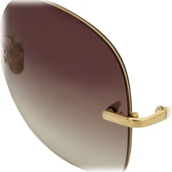 Linda Farrow - Fine Jewellery 7 C1 Oversized Sunglasses - Linda Farrow Fine Jewellery - Linda Farrow Eyewear - Avvenice