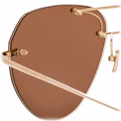 Linda Farrow - Fine Jewellery 18 C3 Aviator Sunglasses - Linda Farrow Fine Jewellery - Linda Farrow Eyewear - Avvenice