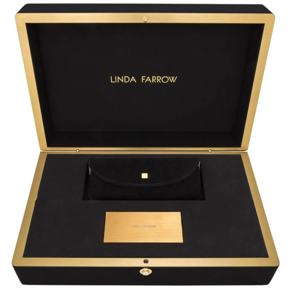 Linda Farrow - Fine Jewellery 4 C1 Rectangular Optical Glasses - Linda Farrow Fine Jewellery - Linda Farrow Eyewear - Avvenice