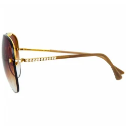 Linda Farrow - Fine Jewellery 3 C2 Oversized Sunglasses - Linda Farrow Fine Jewellery - Linda Farrow Eyewear - Avvenice