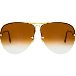 Linda Farrow - Fine Jewellery 3 C2 Oversized Sunglasses - Linda Farrow Fine Jewellery - Linda Farrow Eyewear - Avvenice