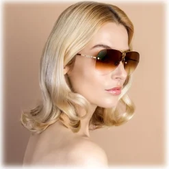 Linda Farrow - Fine Jewellery 3 C2 Oversized Sunglasses - Linda Farrow Fine Jewellery - Linda Farrow Eyewear - Avvenice