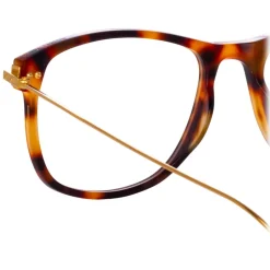 Linda Farrow - Finial Optical D-Frame in Tortoiseshell - LF72C2OPT - Linda Farrow Eyewear - Avvenice