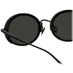 Linda Farrow - Finn Oval Sunglasses in Nickel - LFL1413C2SUN - Linda Farrow Eyewear - Avvenice