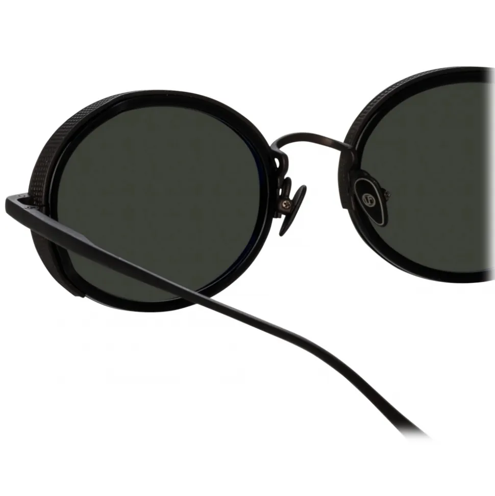 Linda Farrow - Finn Oval Sunglasses in Nickel - LFL1413C2SUN - Linda Farrow Eyewear - Avvenice