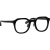 Linda Farrow - Fletcher Angular Optical Frame in Black and Nickel - LFL1103C14OPT - Linda Farrow Eyewear - Avvenice