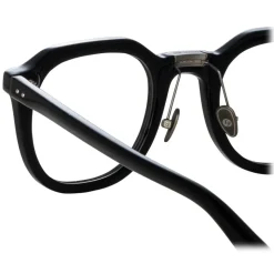 Linda Farrow - Fletcher Angular Optical Frame in Black and Nickel - LFL1103C14OPT - Linda Farrow Eyewear - Avvenice
