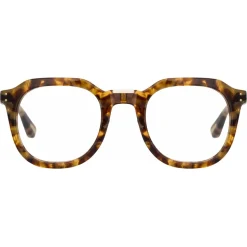 Linda Farrow - Fletcher Angular Optical Glasses in Tobacco Tortoiseshell - LFL1103C11OPT - Linda Farrow Eyewear - Avvenice