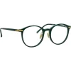Linda Farrow - Forster A Oval Optical Glasses in Green - LF59AC3OPT - Linda Farrow Eyewear - Avvenice