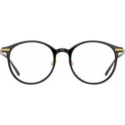 Linda Farrow - Forster A Oval Optical Glasses in Black - LF59AC1OPT - Linda Farrow Eyewear - Avvenice