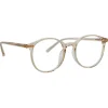 Linda Farrow - Forster Oval Optical Glasses in Ash - LF59C4OPT - Linda Farrow Eyewear - Avvenice