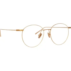 Linda Farrow - Foster A Oval Optical Glasses in Rose Gold - LF34AC3OPT - Linda Farrow Eyewear - Avvenice