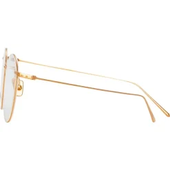 Linda Farrow - Foster A Oval Optical Glasses in Rose Gold - LF34AC3OPT - Linda Farrow Eyewear - Avvenice