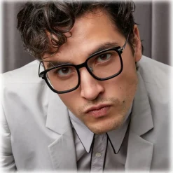 Linda Farrow - Franklin Rectangular Optical Glasses in Black White Gold - LFL1185C2OPT - Linda Farrow Eyewear - Avvenice