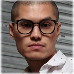 Linda Farrow - Fraser Square Optical Glasses in Black White Gold - LFL1184C2OPT - Linda Farrow Eyewear - Avvenice